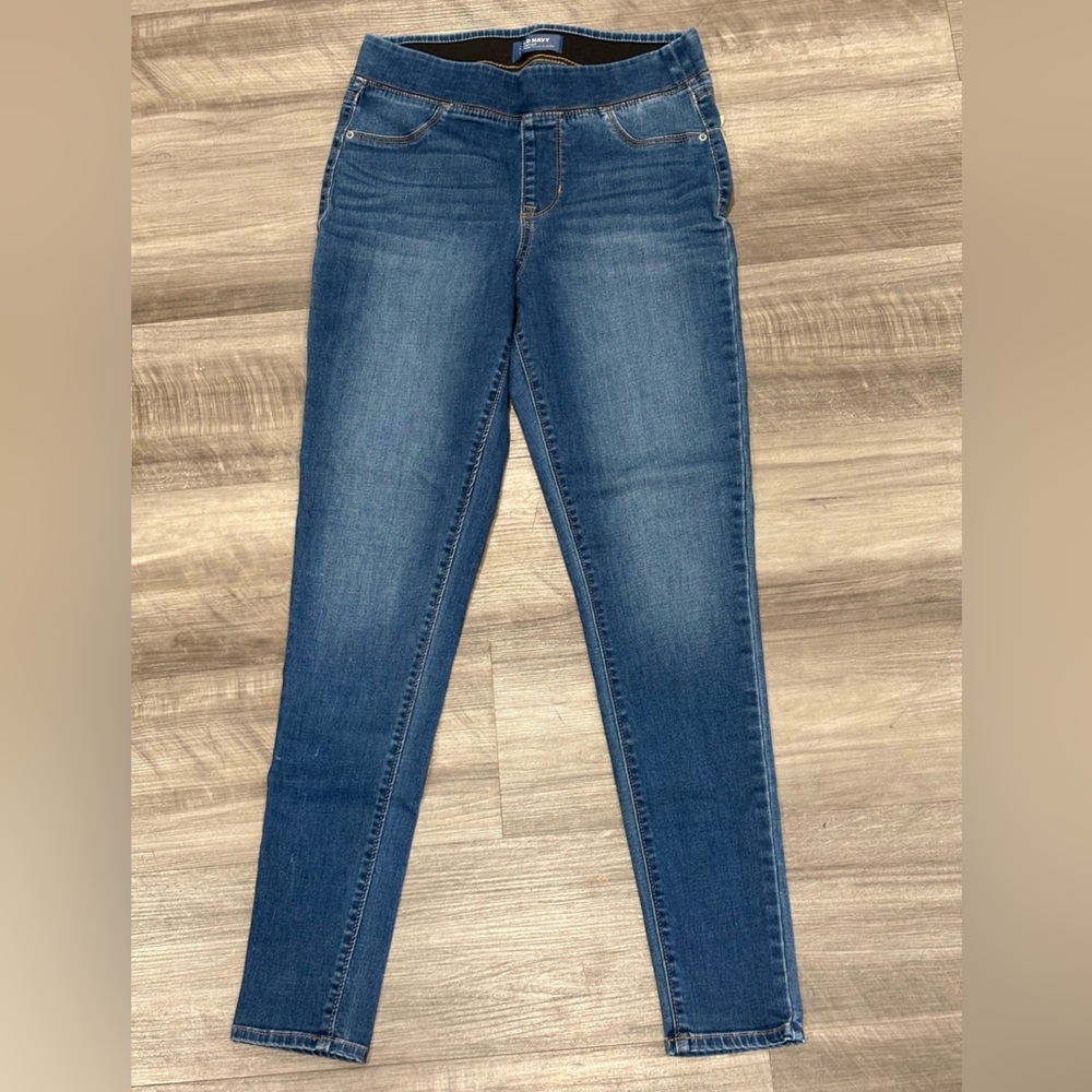 Old Navy ROCKSTAR Womens Size 6 Super Skinny Mid-Rise Pull-On Jegging Jeans NEW